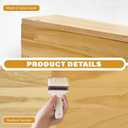 16 * 36 in Wooden Wire Shelf Cover 3 PCS Removable Pantry Shelf Cover Wire Rack Covers with Screw Accessories for Kitchen Closet Bathroom Store Office