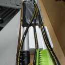 TOR 24 FT Telescoping Pressure Washer Wand with Pressure Washer Extension Wand,Gutter Cleaner Attachment, Pressure Washer Telescoping Wand with 5 Spray Nozzle Tips, 2 Hose Inlet Adapters, Brush Head