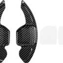 Topteng Steering Wheel Paddle Shifter Extensions for Audi Carbon Fiber Look, ABS Plastic, Fit A3 S3 RS3, A4 S4, A5 S5, A6 S6, A7 S7, A8 S8, Q3 Q5 SQ5 Q7, TT TTS 20122018 