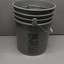 Dip-and-Drain Stainless Steel Parts Cleaning Basket with Swinging Handle 9 1/2" x 12" with 1/4" Mesh Openings (Fits Included 5 Gallon Bucket)