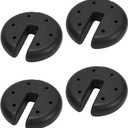 Quik Shade Set of 4 Heavy Duty Weight Plates for Securing Instant and Pop-Up Canopies and Tents,Black