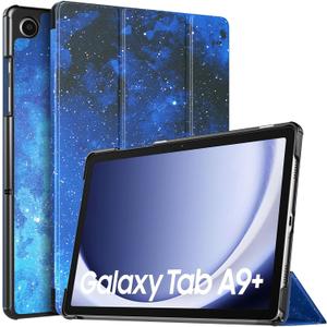 TiMOVO Case for Samsung Galaxy Tab A9+/A9 Plus 11 Inch 2023, Slim Lightweight Stand Hard Back Shell Protective Cover for Galaxy Tab A9+ Tablet SM-X210/X216/X218, Auto Wake/Sleep, Blue Starry Sky (BlueStarrySky)