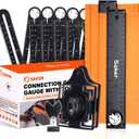 Saker Contour Gauge Profile Tool- Adjustable Lock-Precisely Copy Irregular Shape Duplicator -Irregular Welding Woodworking Tracing - Must Have Tool for DIY Handyman, Construction (Connection Package)