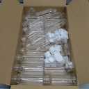 Dabacc 30 Pcs 2 oz Clear Plastic Empty Bottles with Flip Cap for Travel Size Liquids