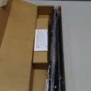 Zeerobee Curtain Rods for Windows 32 to 48, Black Curtain Rod, Adjustable 1 Inch Heavy Duty Outdoor/Indoor Modern Drapery Pole, 32"-48"