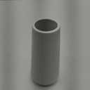 White Ceramic Vase for Flowers, Tall Home Decor Vase with Ribbed Texture, Vases for Centerpieces, Farmhouse Decor, Living Room, Decor Bedroom, Table, and Kitchen Shelf (XL White)