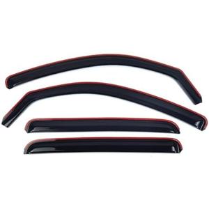 autozen in-Channel Window Visors for Toyota Tacoma Double Cab 2005-2015, Rain Guards Sun Shields Window Deflector Wind Vent Visors, 4PCS
