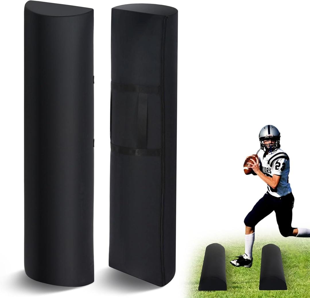 Football Step Over Dummy PU Football Tackling Dummy with Heavy Duty Handles Athletic Agility Tackling Dummies Waterproof Training Equipment for Footwork Drills Sports Training Kickboxing Practice
