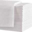 Biubumtu 50-Count Disposable Bath Hair Towels, 19.7" x 27.6" Thickened and Absorbent Salon & Spa Towels for Massage Yoga Camping Trips (White)