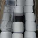 Mifoci 30 Pcs Water Bottle Bulk 17 oz Plastic Sports Water Bottles for Kids Adults Reusable Leak Proof Portable Drink Container Large for School Classroom Travel Camping Fitness Office(White)