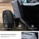 KIWI MASTER Full Coverage Fender Flares for 2025 2026 Polaris RZR PRO XP/PRO R/PRO S Accessories, Replace OEM 2890407, Front & Rear Widened Fenders, Extended Mud Flaps Guards, 4 Pcs Set