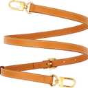 Vachetta Leather Adjustable Crossbody Strap Women Crossbody Leather Purse Strap (Honey Brown-Width:0.59 inches(1.5cm))