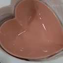 Reallnaive 4 Pcs 8 Inch Wedding Heart Shaped Cereal Bowls Set, Pink Red Wedding Ceramic Deep Heart Shaped Plates, Valentine Bowls for Women Food Serving Dessert Soup, Salad Fruit Gift(Red,Pink)