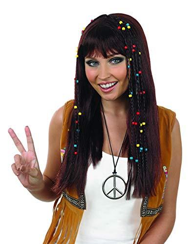 fun shack Hippie Wig Braided Black Wig Accessories Halloween Costumes For Women