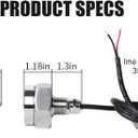 EXZEIT 40W Boat Led Drain Plug Light, Bright Underwater Light, 1/2in Standard -White