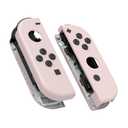 eXtremeRate DIY Replacement Shell Buttons for Nintendo Switch & Switch OLED, Cherry Blossoms Pink Housing Case with Full Set Button for Joycon Handheld Controller [Only the Shell, NOT the Joycon]