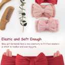 AQOKKA Baby Bows Headbands Nylon Baby Girl Headbands Soft Handmade Hairbands Toddler Hair Accessories for Girls Baby Newborn Infant Kids