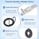 WE49X20697 Dryer Bearing Kit Compatible with GE Dryer Fix Noise Tumbling