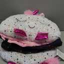 Happy Nappers Pillow & Sleepy Sack- Comfy, Cozy, Compact, Super Soft, Warm, All Season, Sleeping Bag with Pillow- Medium 54 x 20, Shimmer Unicorn
