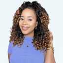 Goddess Box Braids Crochet Hair 14 Inch, 9 Packs Bohomian Box Braids Crochet Hair for Black Women, Pre-Looped Crochet Braids with Curly Ends (14 Inch (Pack of 9), T30)