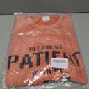 Womens Acid Wash Vintage Shirts Please Be Patient with Me I'm from The 1900s Print T Shirt (Orange, L)