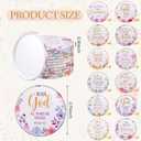 Geelin 48 Pcs Christian Compact Mirrors Bulk Floral Bible Verse Mirror Mother's Day Bulk Gifts for Women Portable Pocket Purse Makeup Mirror for Graduation Religious Group Sunday Church Party Favors