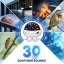 Baby Sound Machine Baby Kids Night Light Projector with Star, 30 Soothing Sounds White Noise Machine for Sleep, 31 Color | 4 Films Baby Sleep, Remote+Timer+3 Brightness Sensory Light for Autism Toys