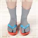 Bencailor 6 Pairs Tabi Socks Women Split Toe Flip Flop Frilly Socks Cotton Japanese Sandal Slipper for Men Women Unisex (8-11, Cute Colors)