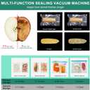 Mini Vacuum Sealer for Food, 3 in 1 Cordless Rechargeable Food Sealer,With 15 Small Bags, For DryMoist Food Storage, Heat Sealer for Chip Bags, Inflation Pump for Balls, Swim Ring, Green