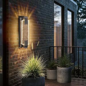 camuucci Dusk to Dawn Outdoor Light,15.7 Inches LED Porch Lights Outdoor Waterproof Modern Outside Sconce Wall Mount for Doorway Hallway Porch Patio Yard Doorway Bronze