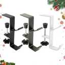 Guojanfon 3 Pack Christmas Stockings Holder Hanger,Metal Hooks for Hanging Christmas Stockings,Stocking Holders for Mantle for Christmas Decorations