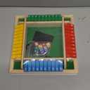 Classic Original Shut The Box Game, Math Dice Board Game for Family Night Classroom Travel, Wooden Table for Group Kid Adult Senior, Camp Party Bar, Easy Quick and Fun, 2-4 Players (color-coded)