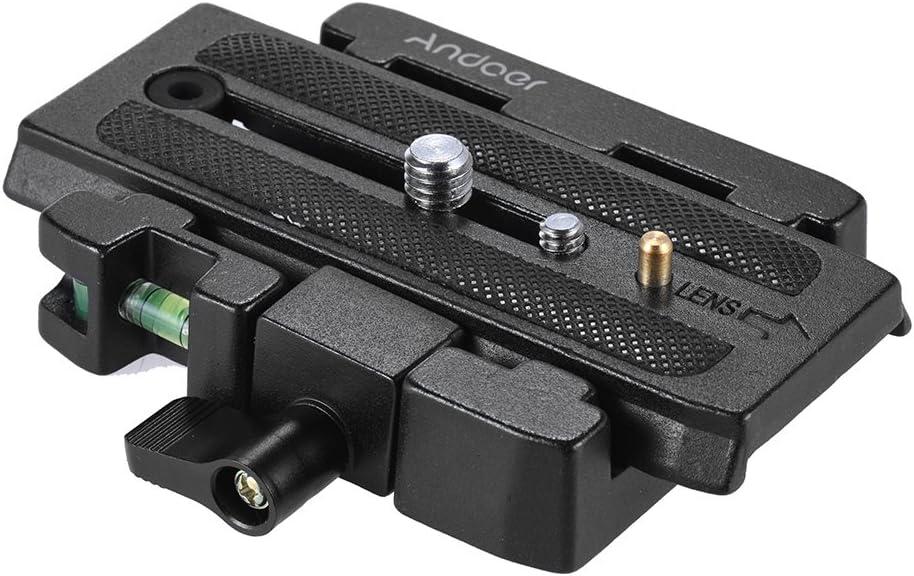 Andoer Quick Release Plate for Manfrotto 501 500Ah 701HDV 503HDV Q5 Head,Camera Tripod Quick Release Adapter
