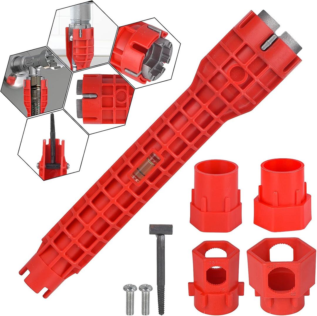 peaceleaf 14-in-1 Multi-functional Wrench for Toilet, Sink, Bathroom, Kitchen Plumbing Installation and Repairs