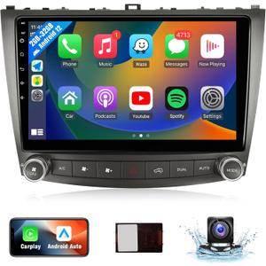 Leadfan Android 12 Car Radio for Lexus IS250 IS300 IS350 2006-2012 Stereo Upgrade Compatible with Apple Carplay Android Auto 10.1'' Touch Screen in-Dash Bluetooth WiFi Navigation GPS SWC Back Camera