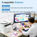923XL 923e Ink Cartridges Compatible for HP 923 Ink Cartridges Combo Pack Work with HP Printer OfficeJet Pro 8125e 8130e 8139e 8120 Printer Ink Black and Color Cyan Magenta Yellow 923XL Ink (4 Pack)