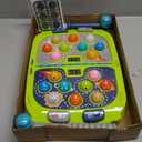 Whack Game Mole for Toddler, Toys for 3-12 Year Old Boys and Girls, Whack Game for Kids,Gifts for 3 4 5 6+ Year Old Boys, Interactive Educational Toys with Sound and Light, PK Mode with 2 Hammers (Green)