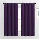 NICETOWN Insulated Curtains Blackout Draperies - Window Treatment Blackout Curtains/Drapes for Bedroom/Living Room Window (63 inches Long, 2 Panel Set, Royal Purple)