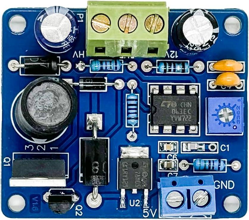 DC 12V to 170V High Voltage Boost Converter - HV Power Supply for Nixie/Magic Eye Tubes IN-12/IN-14/IN-18, 10V-13VDC Input, 130V-190V & 5V DC Output