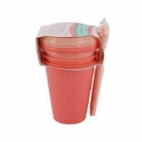Little Table 17-Ounce Tumbler with Lid and Straw - Corals, Set of 12  17 OZ