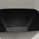 Cesun 3.4 Gallon Bathroom Trash Can, Small Office Garbage Can, Slim Metal Waste Basket for Bedroom, Dorm, Toilet, Near Desk, Under Sink, RV (Black)