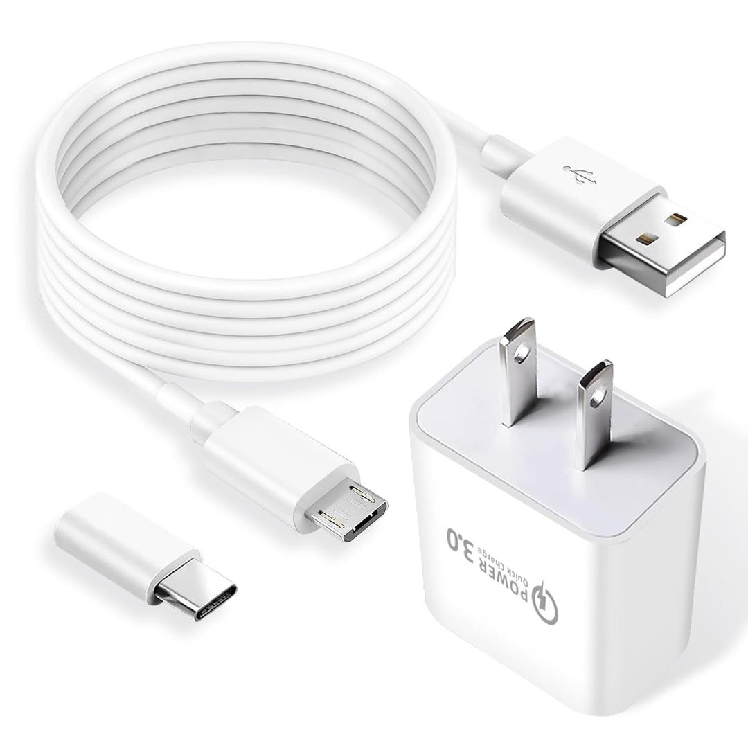 10 FT Charging Power Cable Cord 9V for Arlo Pro Pro2, Q, GO, Arlo Essential Spotlight XL/XL 2nd, Eufy, Wyze Cam Pan v3 v2,Netvue,Blink,Yi Home Camera,Kasa Cam Wall Charger Adapter Replacement