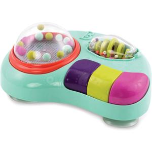 B. toys- B. baby  Baby Activity Station  High Chair Suction Cup Toy with Music & Lights  Sensory Activity Center  Developmental Toys for Babies, Infants  whirly pop-6 Months +