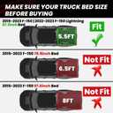 LASFIT 5.5ft Bed Mat for Ford F-150 2015-2023| F150 Lightning 2022 2023 67.1" Trcuk Bed Box Liner TPE All Weather Protector Durable & Easy Clean-Not Fit for Drop in Bedlienr