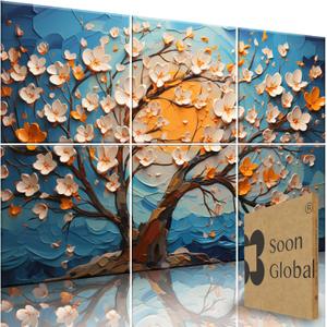 Soon Global Acoustical Wall Panels, 72 X 48 Inches Art Acoustic Panels, Decorative Acoustic Panels, Acoustic Wall Panels, Sound Absorbing Wall Art, Canvas
