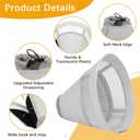 ASENKU Dog Cone Collar, Soft Adjustable Cone for Dogs to Stop Licking, Lightweight Recovery Dog Cone After Surgery, Pet E-Collar for Small, Medium & Large Dogs(Grey, XL) (Gray, XXXL)