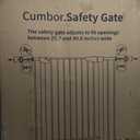 Cumbor 36" Extra Tall Baby Gate for Stairs, 29.7-40.6" Wide Dog Gate for Doorways, Pressure Mounted Auto-Close Pets Gates for Dogs Indoor, Durable Safety Child Gate, Mom's Choice Awards Winner, Black