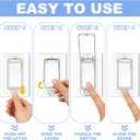 Tellegloww 10 Pack Light Switch Guard Cover Baby Child Proof Wall Light Switch Cover Guard for Rocker Protects Your Lights or Circuits from Being Accidentally Turned on or off (Clear)
