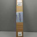 LazBlinds Cordless Cellular Shades, No Tools No Drill Blackout Honeycomb Shades Pleated Blinds for Windows, 34" W x 64" H, Silver White