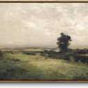 InSimSea Extra Large Framed Vintage Wall Art, Living Room Country Farmhouse Decor, Wilderness Landscape Paintings, Canvas Prints, Retro Scenery Long Picture for Bedroom Above of Bed,20x40inch (Housatonic Valley)